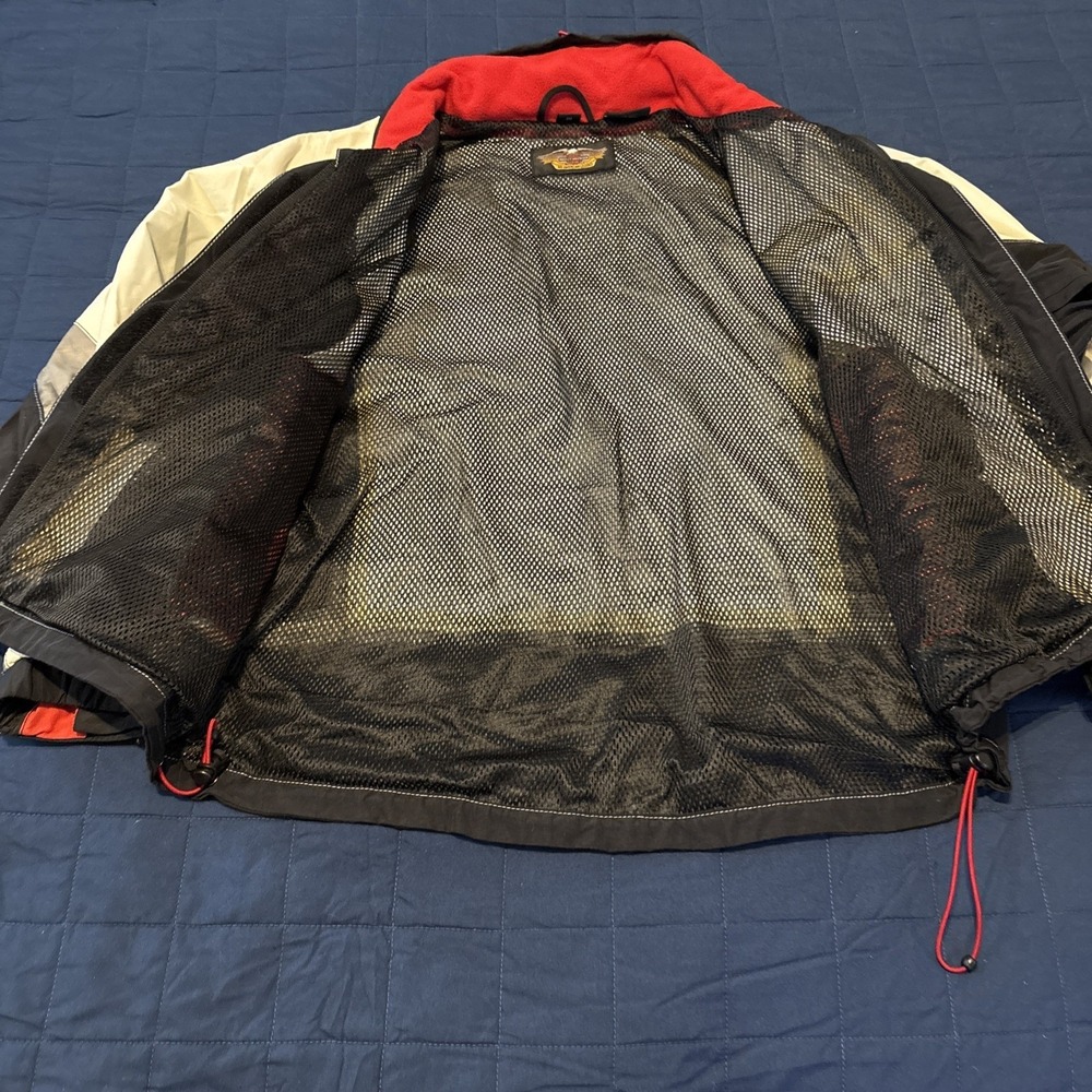 Harley Davidson Nylon Heavy Windbreaker Jacket Womens M Very Good Condition - Picture 9 of 16